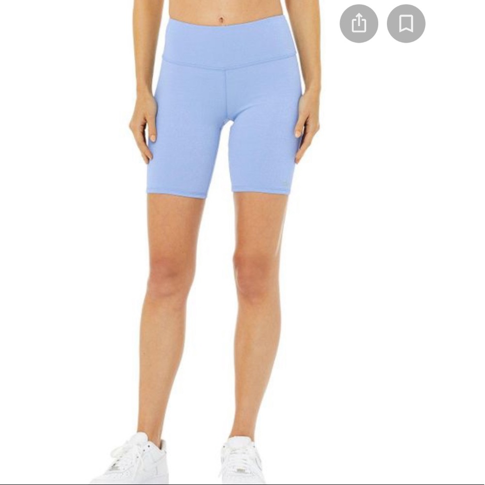 Alo yoga high waist glitter bike short marina blue - Picture 2 of 8